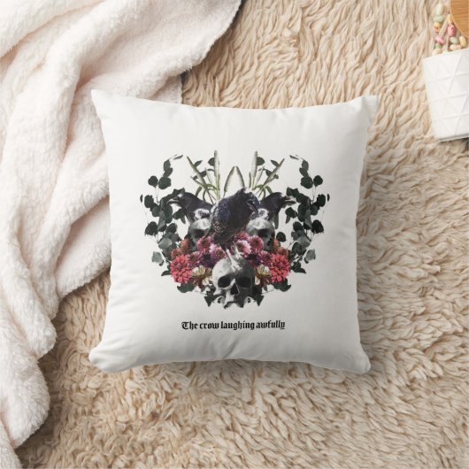 The Crow Laughing Awfully クッション (ブランケット)