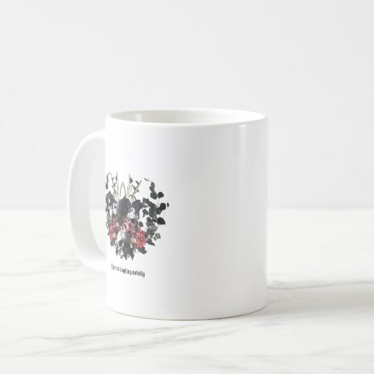 The Crow Laughing Awfully コーヒーマグカップ (正面左)