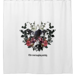 The Crow Laughing Awfully シャワーカーテン