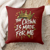 The Crown Is Made For Me Gold Crown Decorative  クッション (ブランケット)