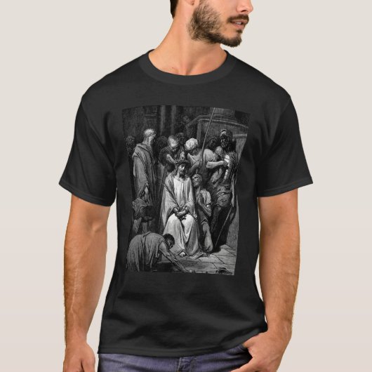 The Crown of Thorns Gustave Dore Biblical Art Tシャツ (正面)