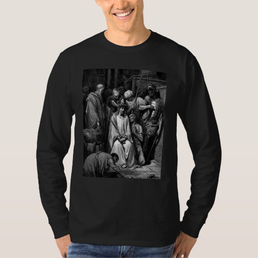The Crown of Thorns Gustave Dore Biblical Art Tシャツ (正面)
