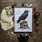 The Crown Remains Gothic Raven Skull Dark Academia ノートブック
