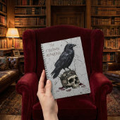 The Crown Remains Gothic Raven Skull Dark Academia ノートブック