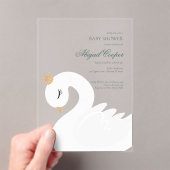 The Crowned Swan アクリル招待状 (インサイチュ (ポータブル))