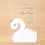 The Crowned Swan アクリル招待状 (正面)