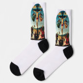 The Crucified Christ with the Virgin Mary ソックス (左)