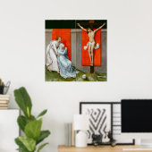 The Crucifixion Diptych by Van der Weyden – ポスター (ホームオフィス)