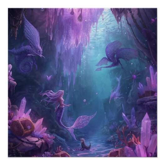 The Crystal Cave of the Mermaid ポスター (正面)