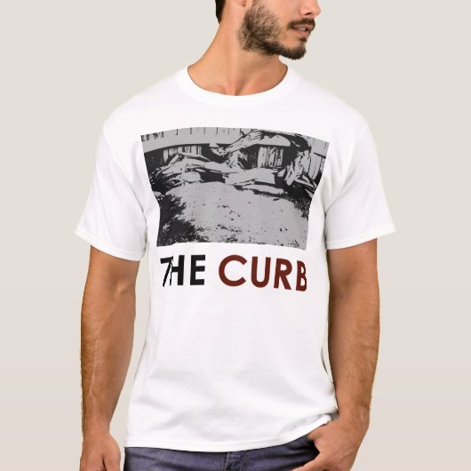 「The Curb 7 Double-Sided Logo」のT型 Tシャツ (正面)