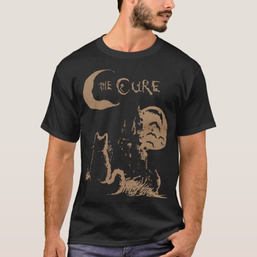 The Cure Cat Moon 90S funny Tシャツ (正面)