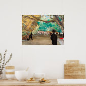 The Curtain, 1880 by Edgar Degas ポスター (キッチン)