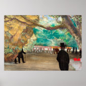 The Curtain, 1880 by Edgar Degas ポスター (正面)