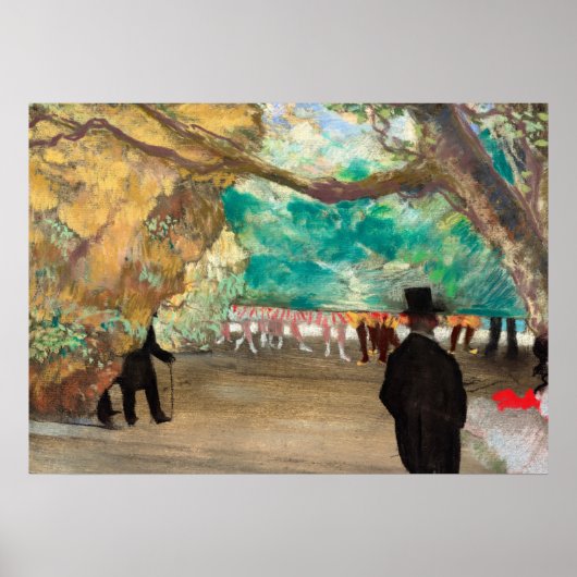 The Curtain, 1880 by Edgar Degas ポスター (正面)