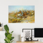 The Custer Fight Charles Marion Russell 1903 ポスター (ホームオフィス)