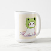 The cute frog cat コーヒーマグカップ (正面右)