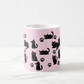 The Cutest Black Cat Mug Gift for Cat Lovers コーヒーマグカップ (中央)