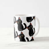 The Cutest Black Cat Mug Gift For Cat Lovers コーヒーマグカップ (正面右)