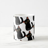 The Cutest Black Cat Mug Gift For Cat Lovers コーヒーマグカップ (中央)