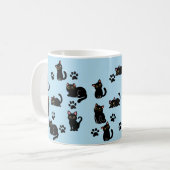 The Cutest Black Cat Mug Gift for Cat Lovers コーヒーマグカップ (正面左)