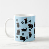 The Cutest Black Cat Mug Gift for Cat Lovers コーヒーマグカップ (左)