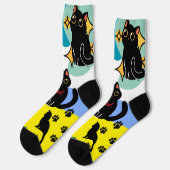 The Cutest Black Cat Socks - Black Cat Gift  ソックス (左)