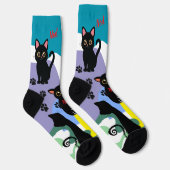 The Cutest Black Cat Socks - Black Cat Gift  ソックス (右)