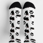 The Cutest Black Cat Socks Gift for Cat Lovers ソックス (上部)