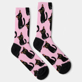 The Cutest Black Cat Socks Gift For Cat Lovers ソックス (右)