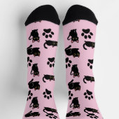 The Cutest Black Cat Socks Gift for Cat Lovers ソックス (上部)