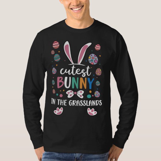 The Cutest Bunny In The Grasslands Easter Eggs Rab Tシャツ (正面)