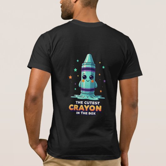 The Cutest Crayon In The Box Kawaii Art Tシャツ (裏面)