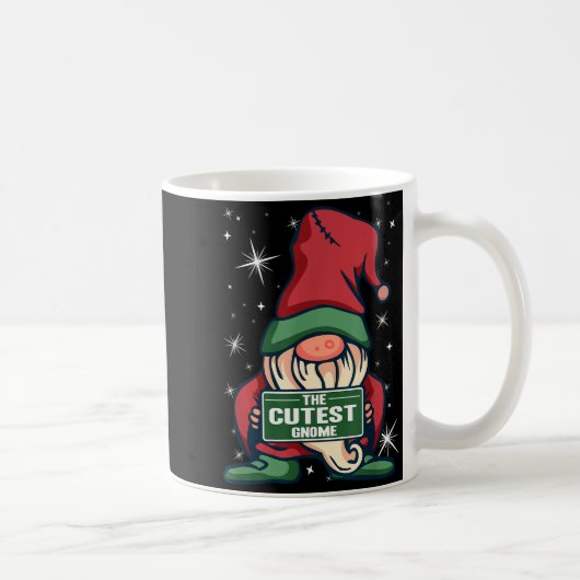 The Cutest Gnome Xmas Elf Matching Family Christma コーヒーマグカップ (右)