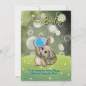 The Cutest "Heavy Lifting" Easter Brunch Invite 招待状 (裏面)