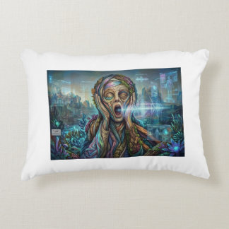 The Cybernetic Scream – Biomechanical Art Cushion アクセントクッション