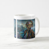 "The Cybernetic Scream" - Biomechanical Art Mug コーヒーマグカップ (正面右)