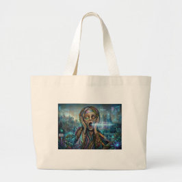 "The Cybernetic Scream" – Jumbo Tote Bag ラージトートバッグ