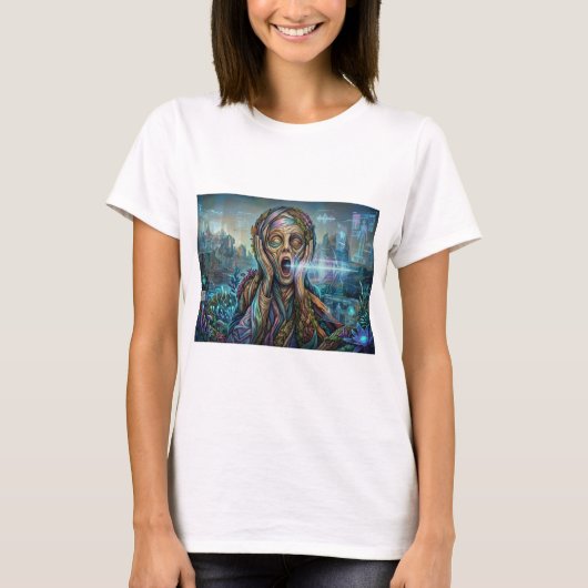 The Cybernetic Scream – Ladies T-Shirt Tシャツ (正面)
