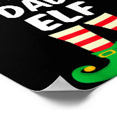 The Dad Elf Family Matching Funny Christmas Costum ポスター (角)