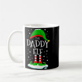 The Daddy Elf Christmas Family Matching Xmas Dad G コーヒーマグカップ (左)