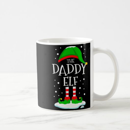 The Daddy Elf Christmas Family Matching Xmas Dad G コーヒーマグカップ (右)