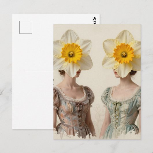 The Daffodil Head Women ポストカード (正面/裏面)