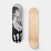 The Dame Original Art Portrait Drawing Skatedeck スケートボード (正面)