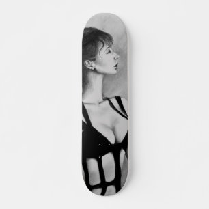 The Dame Original Art Portrait Drawing Skatedeck スケートボード