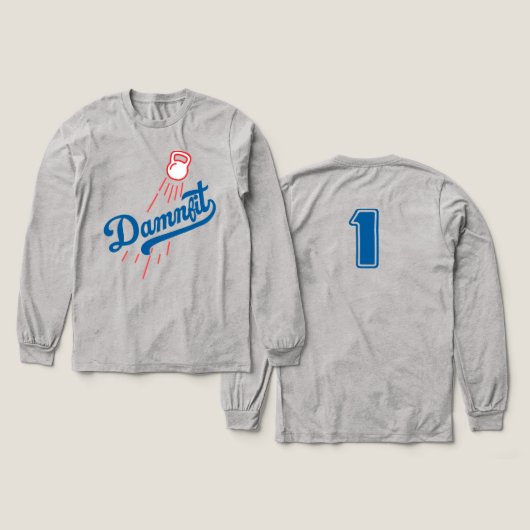 The Damnfit LS Sportsball Shirt トライブレンドＴシャツ (デザイン 正面＆背面)