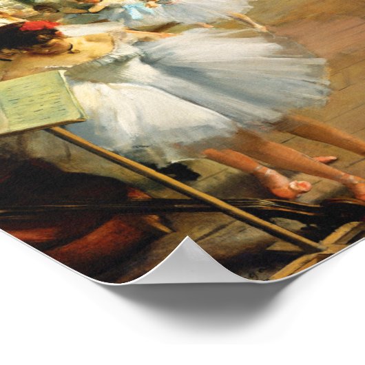 The Dance Class (1874) by Edgar Degas ポスター (角)