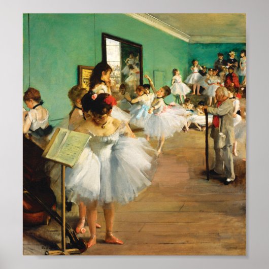 The Dance Class (1874) by Edgar Degas ポスター (正面)