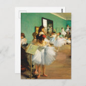 The Dance Class (1874) by Edgar Degas ポストカード (正面/裏面)