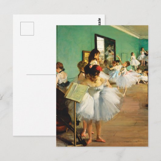 The Dance Class (1874) by Edgar Degas ポストカード (正面/裏面)