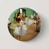 The Dance Class (1874) by Edgar Degas 缶バッジ (正面)
